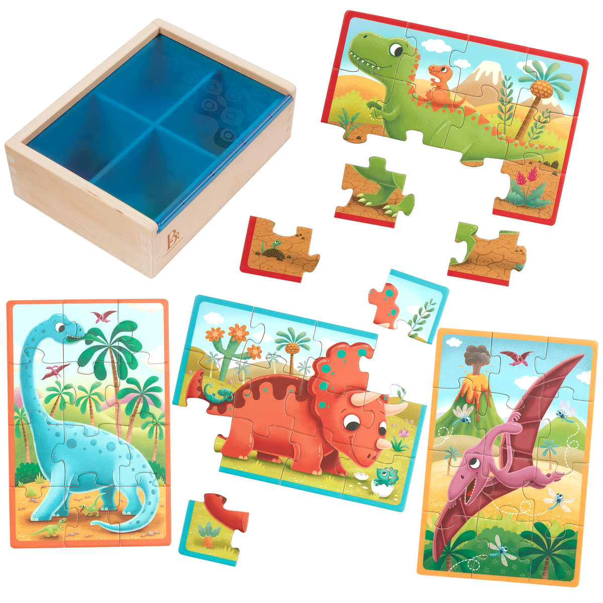 Pack o Puzzles Dinosaurs