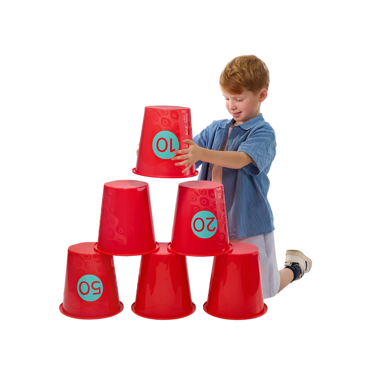 Toss Topple Buckets