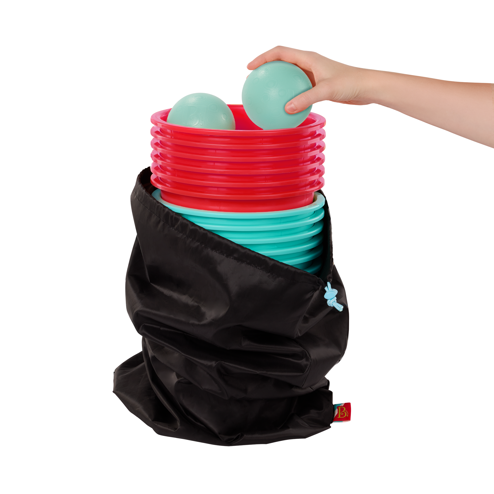Toss Topple Buckets