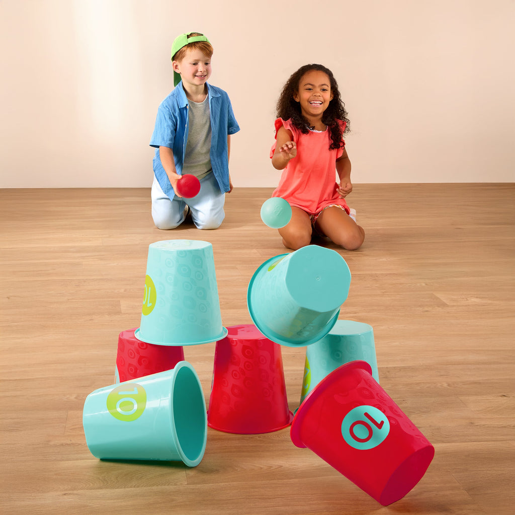 Toss Topple Buckets
