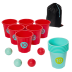 Toss Topple Buckets